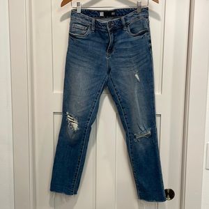 Kut from the Kloth Distressed Cropped Denim